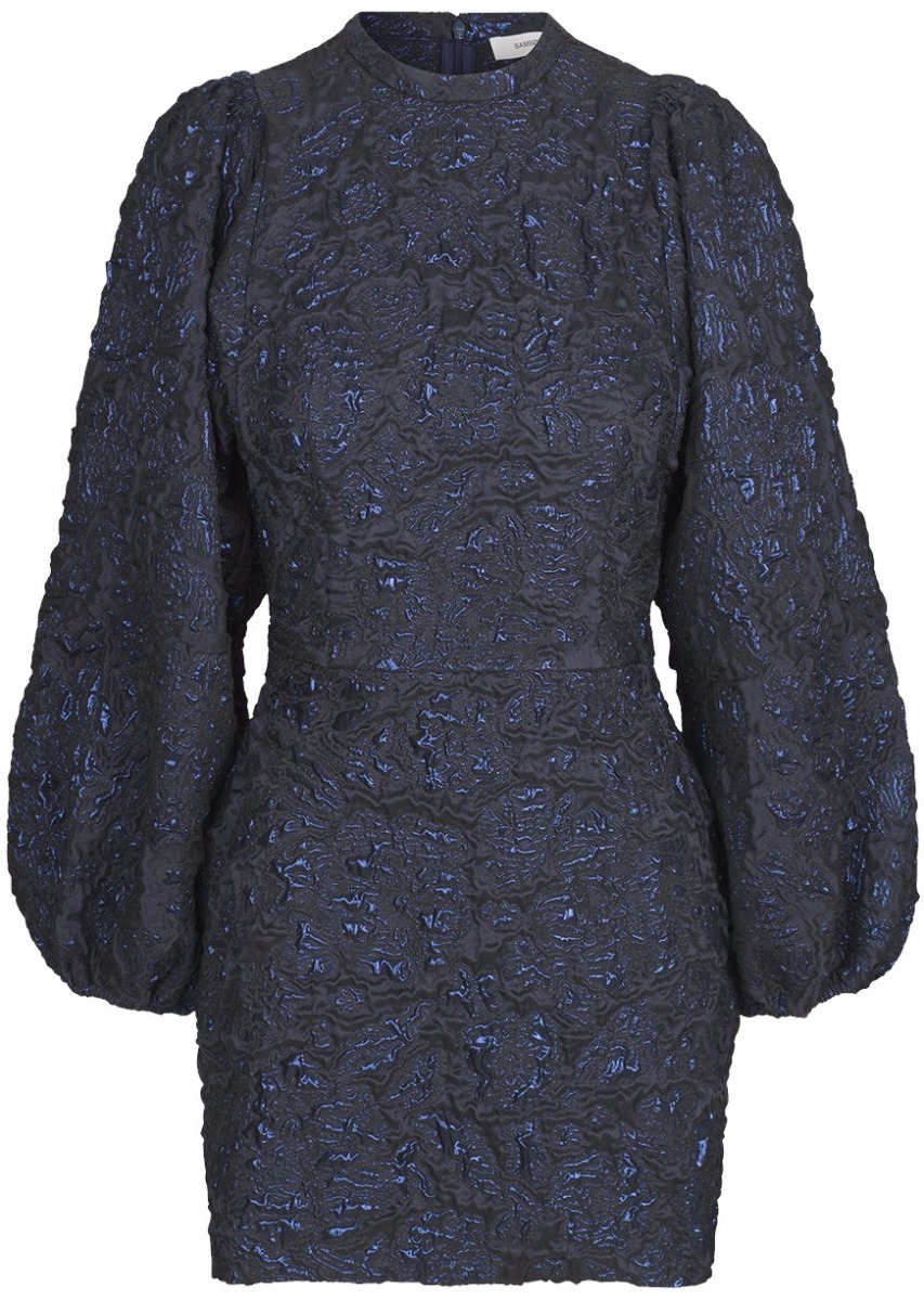 HARRIET BLÅ KJOLE Harriet Short Dress, Blå mønstret fra Samsøe & Samsøe