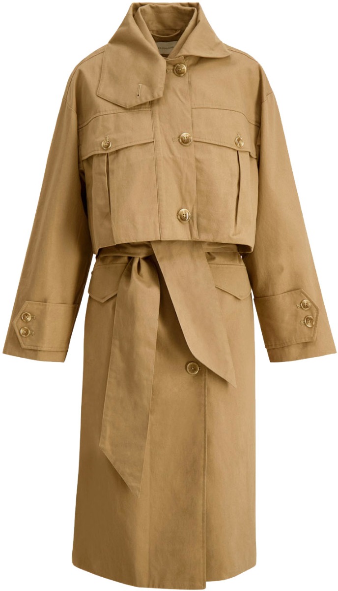 GRANATEPLE TODELT TRENCHCOAT | Hoyer.no Beige Granateple Jacket Holzweiler Trenchcoats - Dameklær er billig