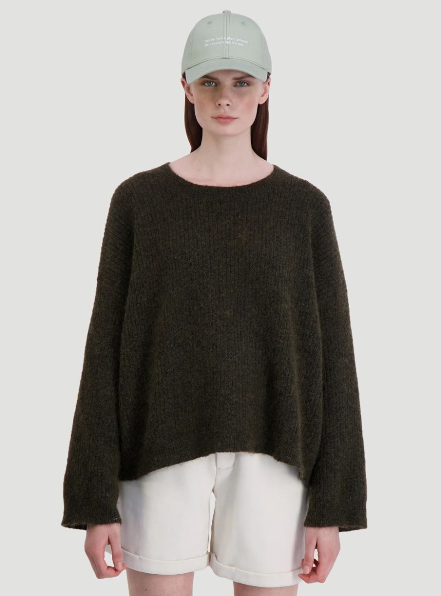 NORA KNIT OLIVE GENSER | Hoyer.no Tiger of Sweden Alviana mørkebrun genser | Hoyer.no