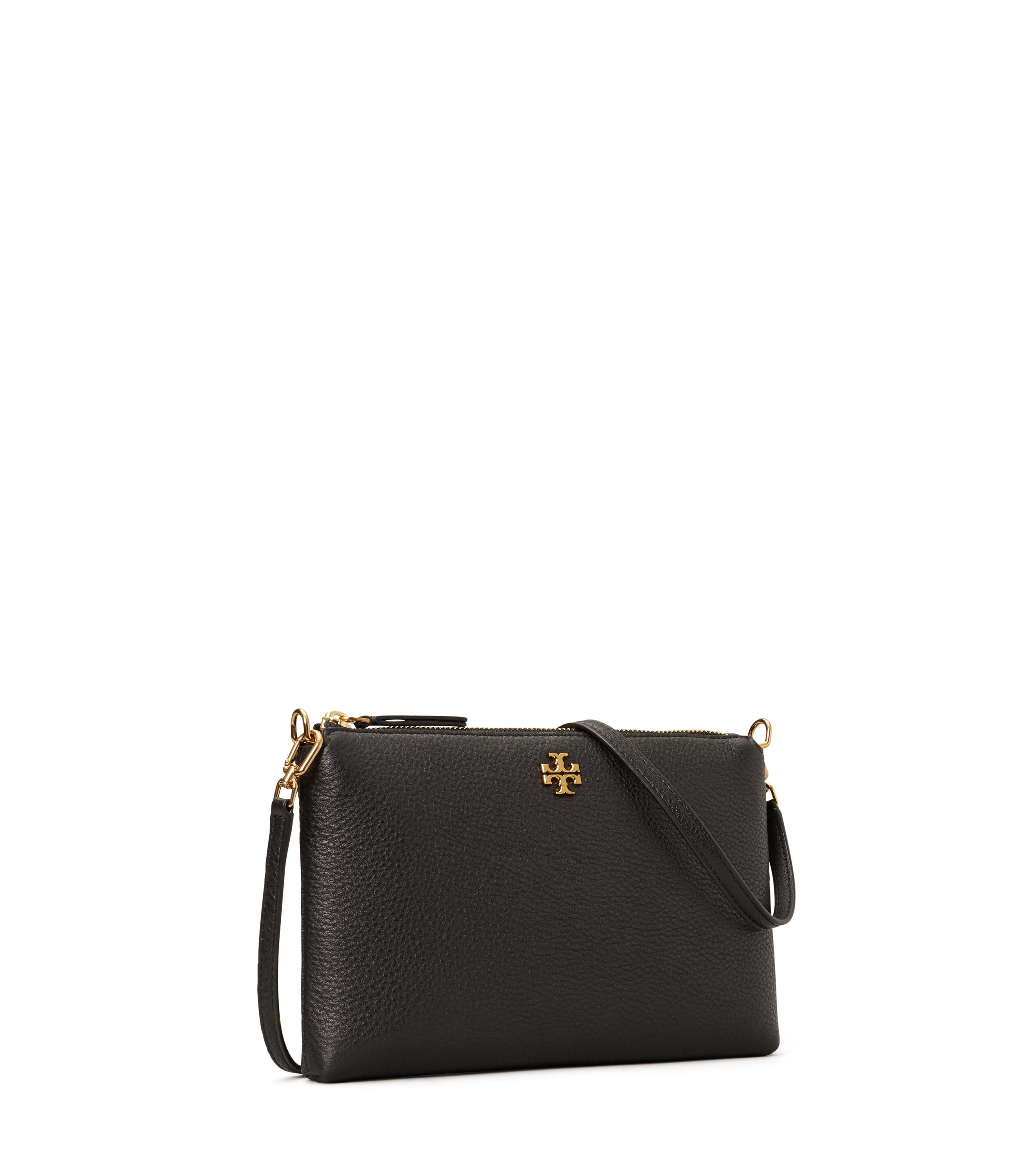 TORY BURCH Kira Pebbled TopZip Crossbody sort veske Hoyer.no