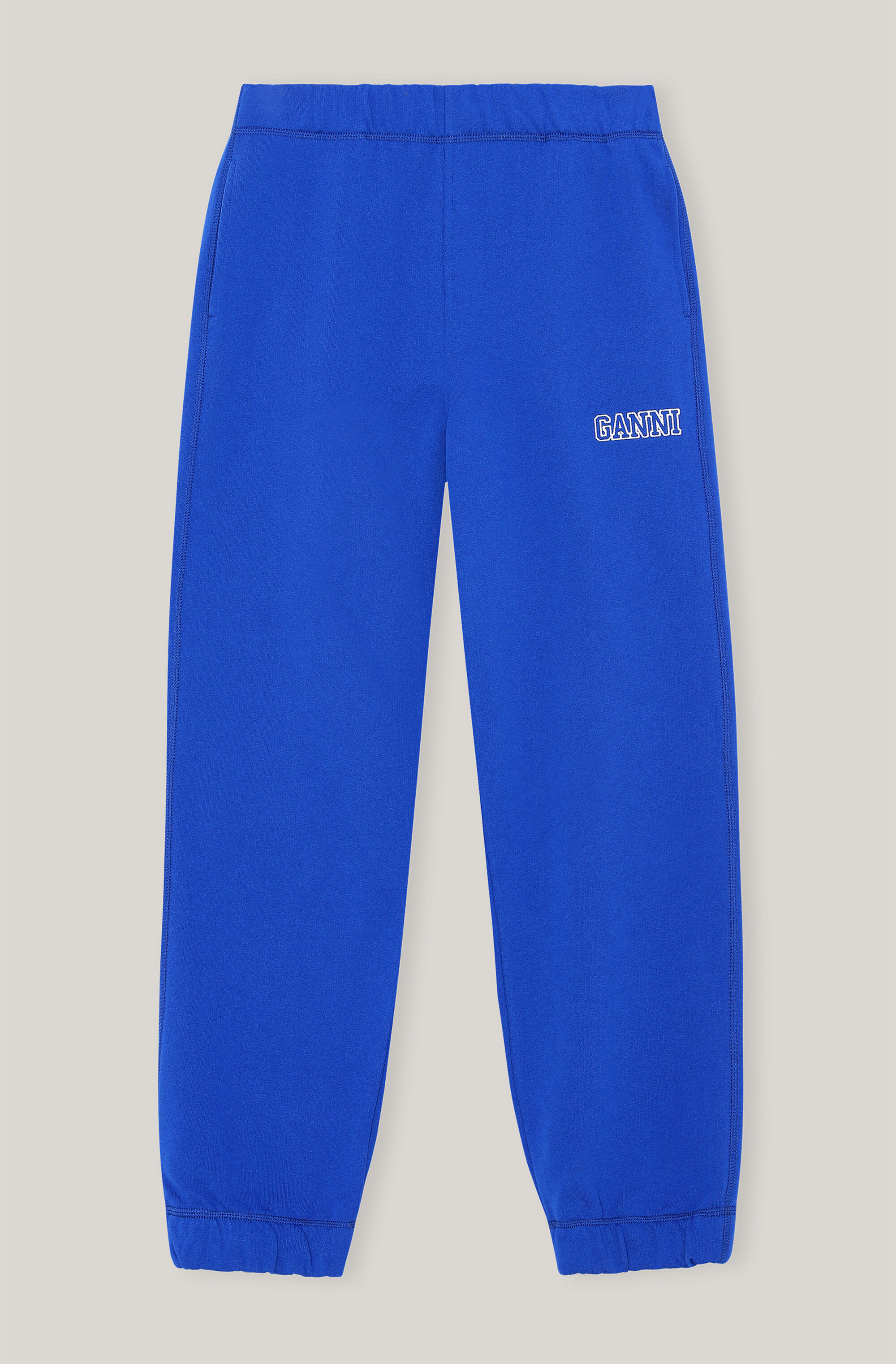 Enig med skjorte bejdsemiddel GANNI - Software isoli blå bukse | Hoyer.no